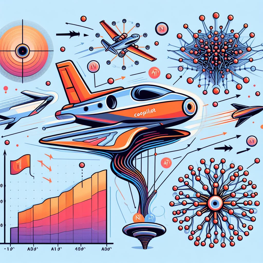 Illustration of an N-dimensional action space and multi-stage hierarchical learning in neural networks, with Copilot logo, in JPG format:  OIG2.EHqM9NdH8lVD4Lcg.Ogg.jpg