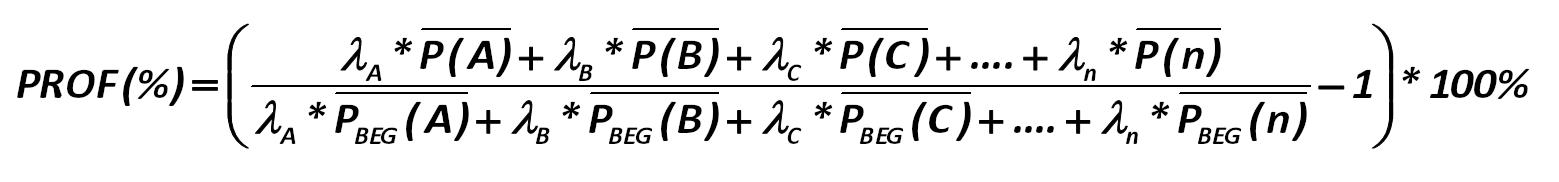 So,  how  to  calculate  a  yield?  Portfolio  yield/profitability (PROF(%))  with minimal risk is (273): [Alexander Shemetev]