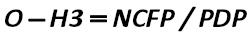 O-H3  is the ratio of net cash flow for the period (NCFP) to the carrying amount  of production issued during the period (PDP). [Silvia Horvathova and Pavol Olejnik]