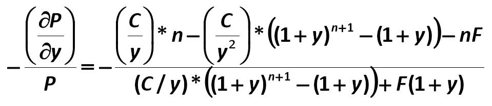 For example, the volatility of the simplest security, part of an option,  bond, is calculated by the formula:  [Black-Scholes-Merton]