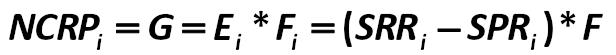 Professor R. Jensens method is based on the index of the nominal value of  NCRP (Notional cash receivable / payable), which he recommends to be denoted  as G: [Robert Jensen]